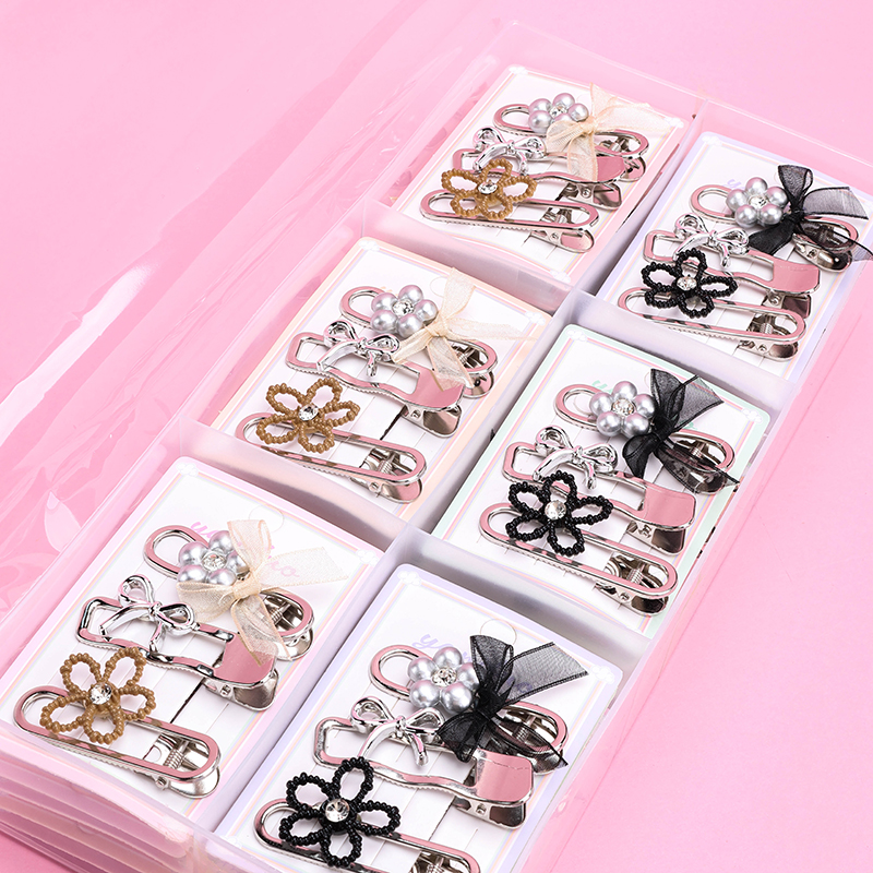 Bow Flower Duckbill Hair Clip