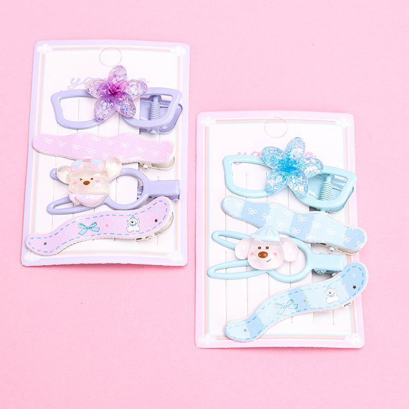 Cartoon Flower Jelly Color Duckbill Hair Clip