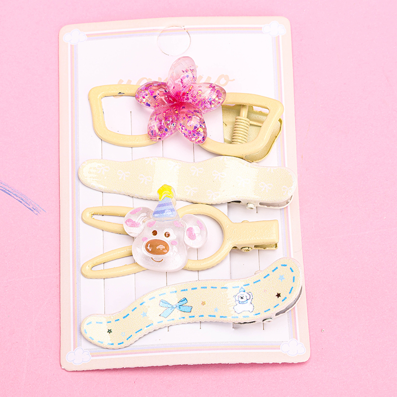 Cartoon Flower Jelly Color Duckbill Hair Clip