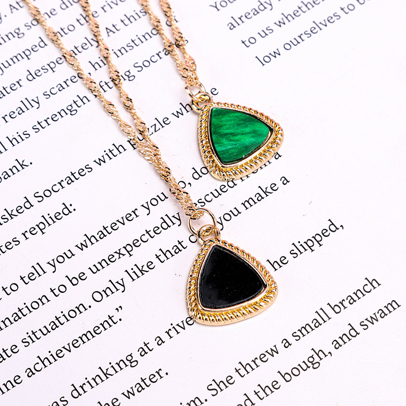 Enamel Drop Necklace