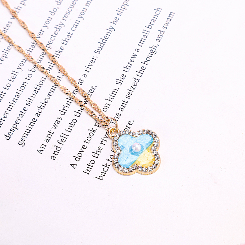 Enamel Clover Necklace