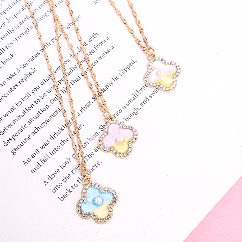 Enamel Clover Necklace