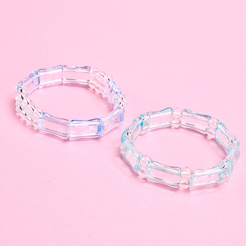 Double Row Bamboo Joint Crystal Beaded Bracelet 4021001227