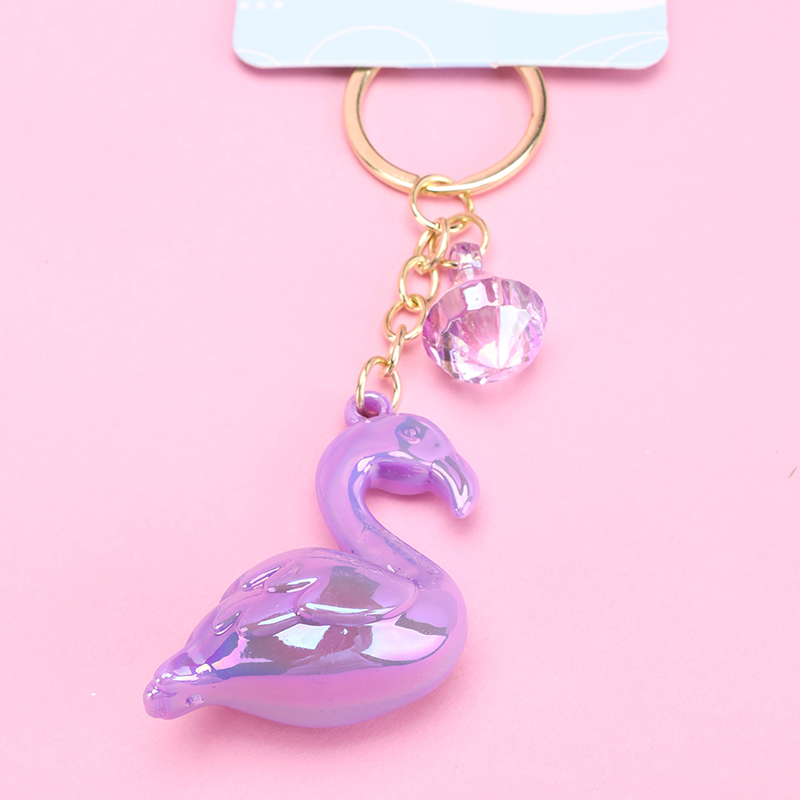 Iridescent Crystal Swan Charm