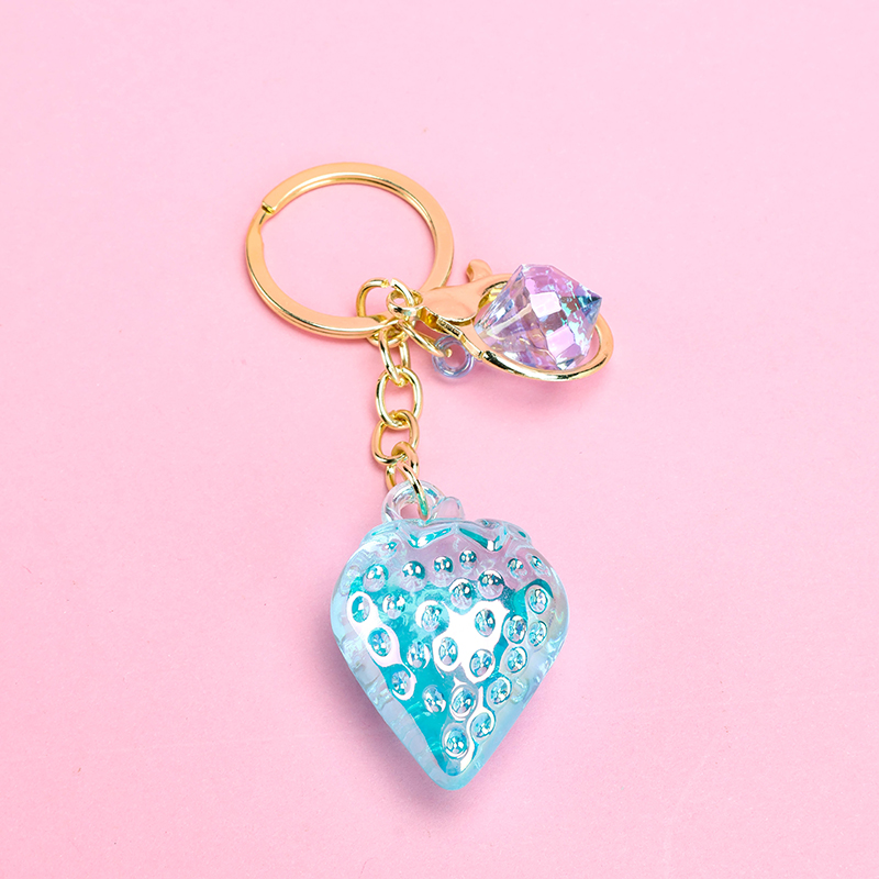 Crystal Strawberry Charm