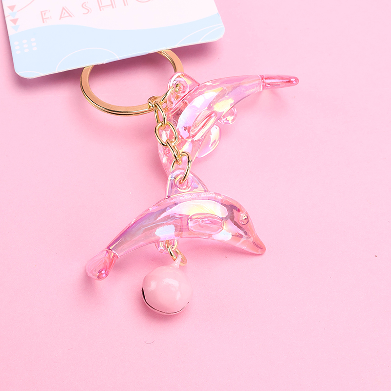 Translucent Bell Dolphin Charm