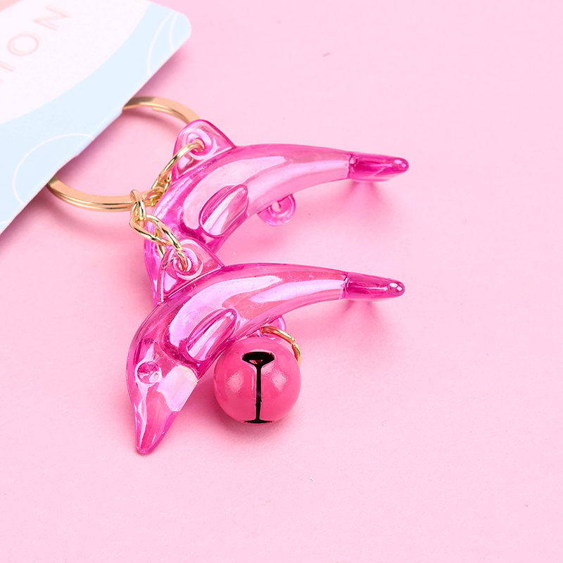 Translucent Bell Dolphin Charm