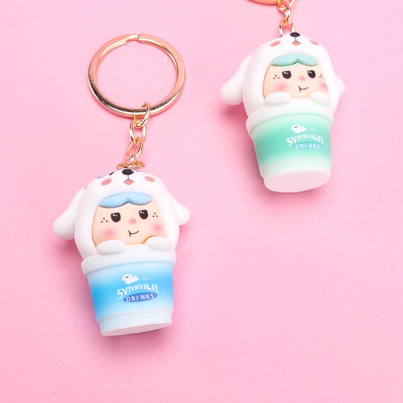 Resin Coffee Dog Charm