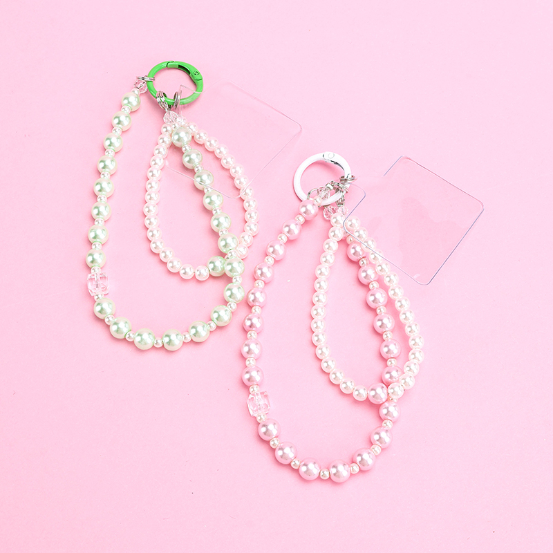 Double Loop Pearl Bag Charm