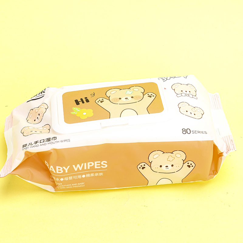 Hanrou 2887 Baby Hand Mouth Wet Wipes Fabric