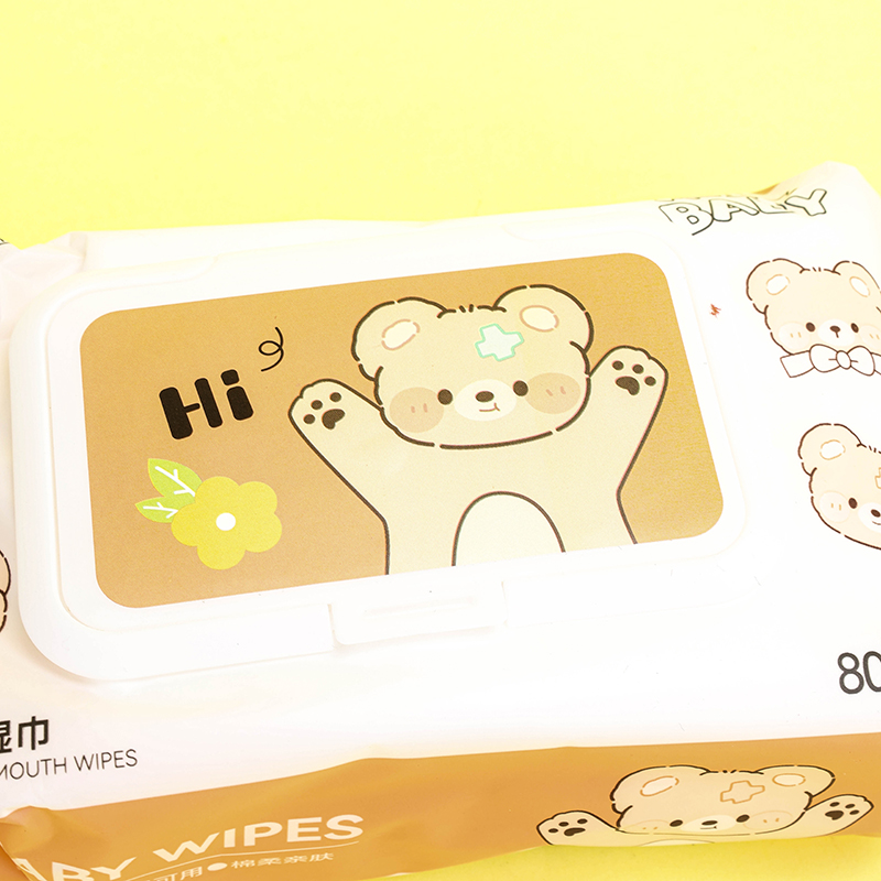 Hanrou 2887 Baby Hand Mouth Wet Wipes Fabric