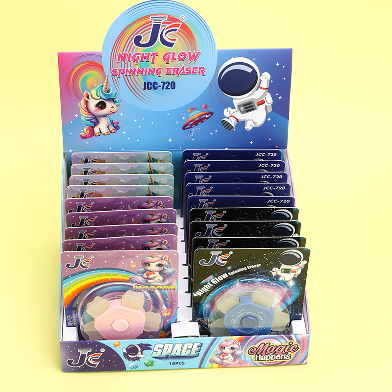 Blister Card Cartoon Fidget Spinner ABS+TPR Eraser