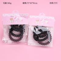 Boxed Three Black Telephone Hair Tie