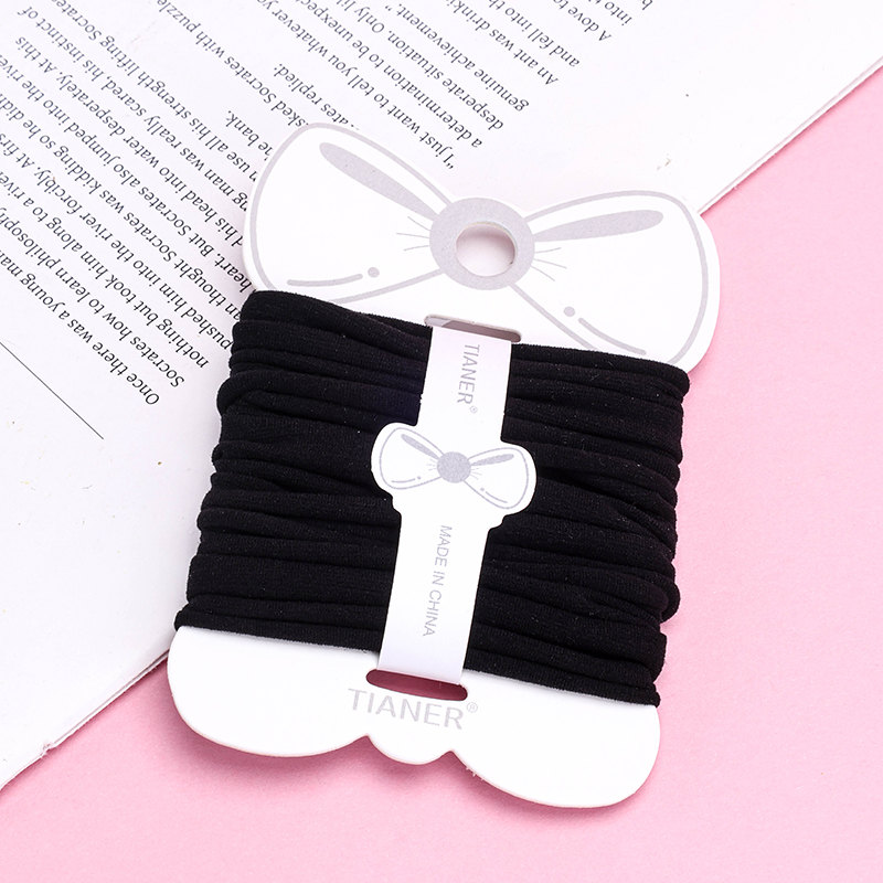 Boxed Curry Wide Black Hair Tie