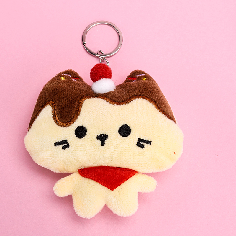 Plush Pudding Cat Charm