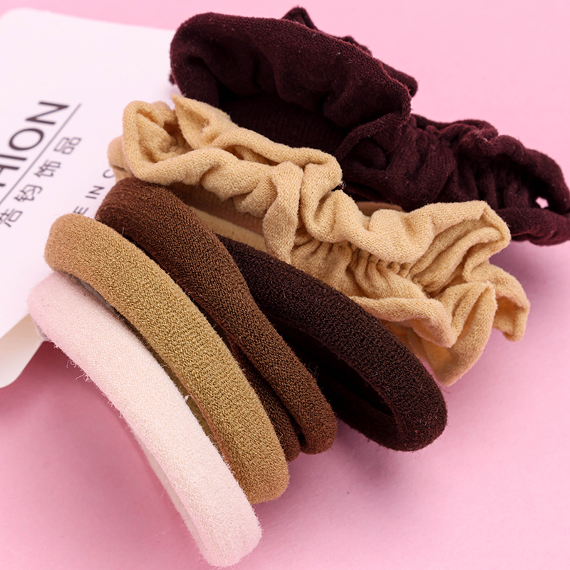 Elevator Wood Earring Curry Hair Tie