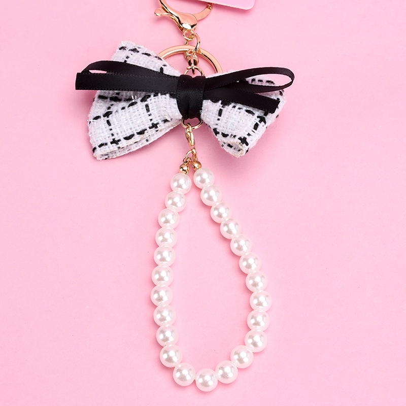 Chanel-style Pearl Bow Charm