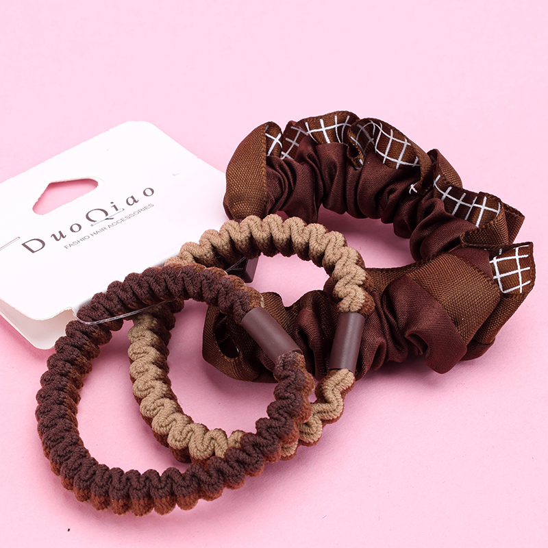 Curry Lace Combination Hair Tie