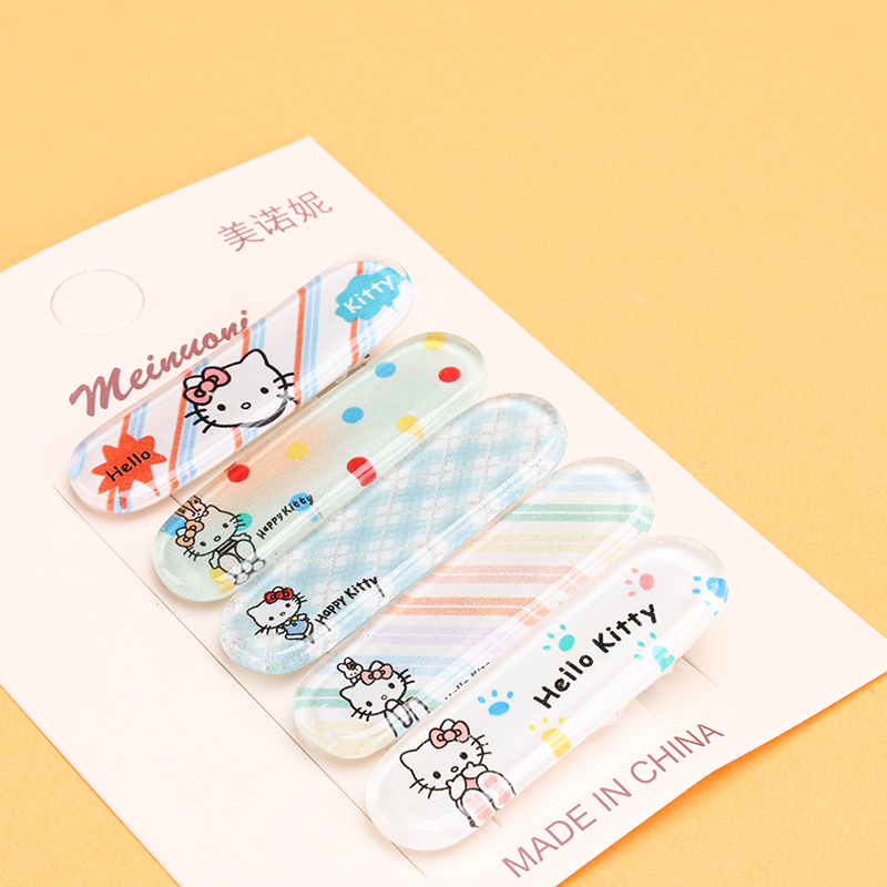 Five Cartoon KT Print Duckbill Hair Clip Alloy 4010402774