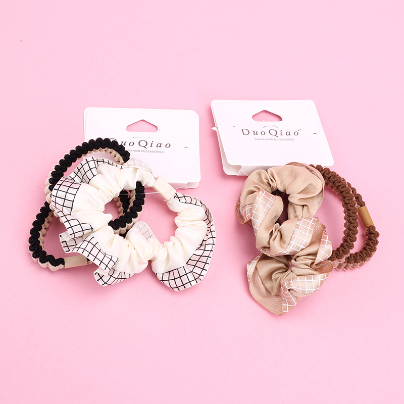 Curry Lace Combination Hair Tie