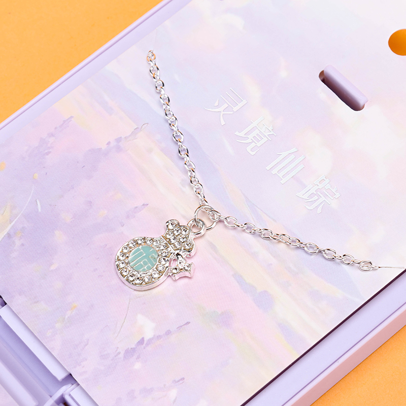 Rhinestone Lucky Bag Necklace