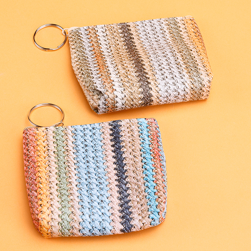 Vintage Style Woven Pouch