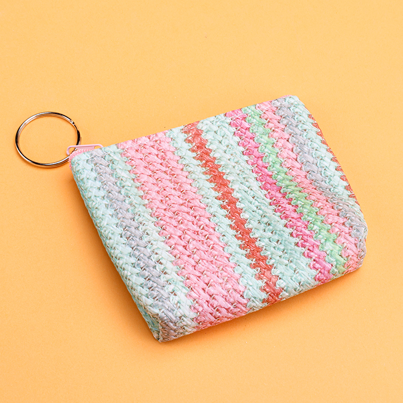 Vintage Style Woven Pouch