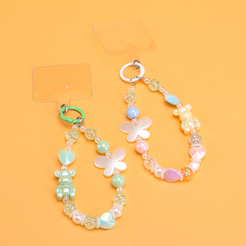 Colorful Fluid Bear Phone Charm