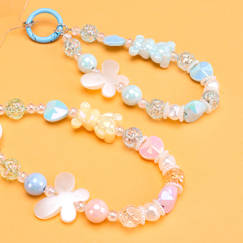 Colorful Fluid Bear Phone Charm