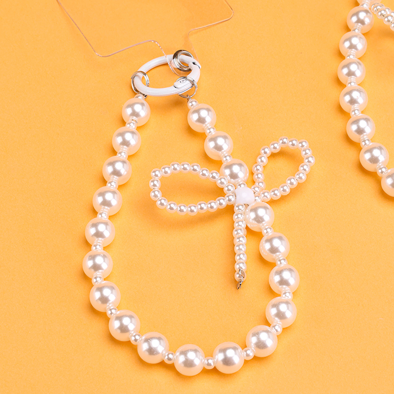 Pearl Bow Phone Charm