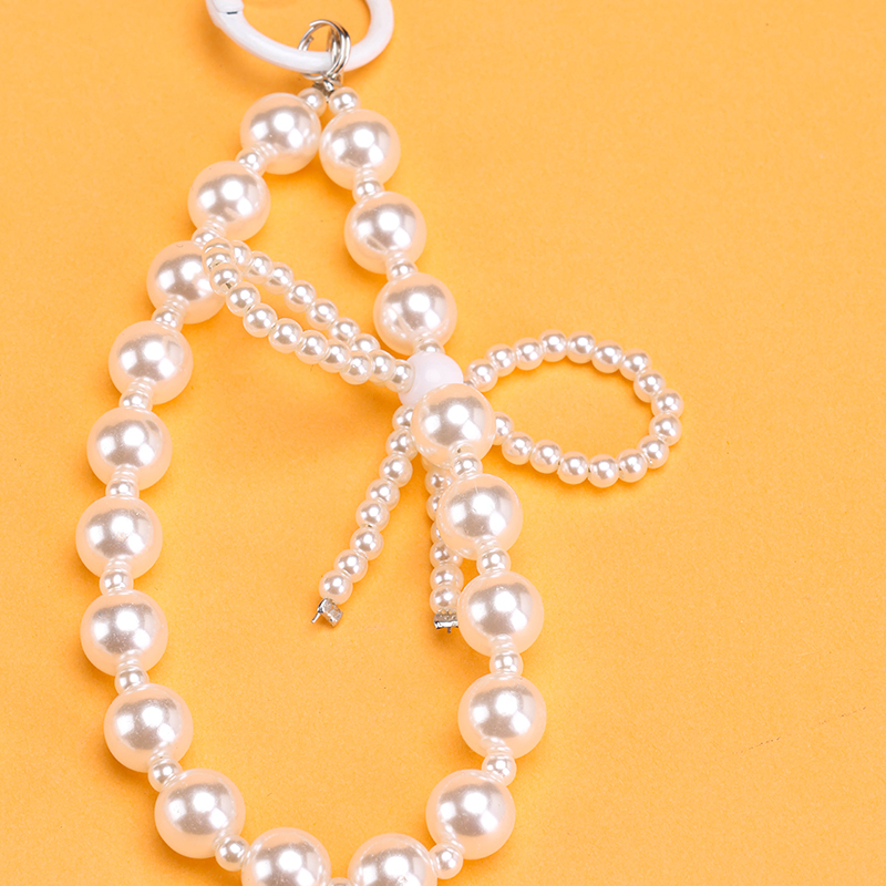 Pearl Bow Phone Charm