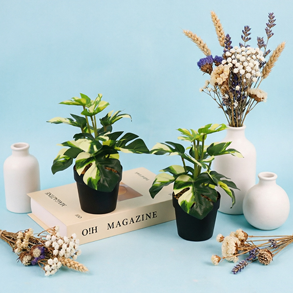 FZ-5 Mixed Artificial Flower Potted Plant Plastic Fabric