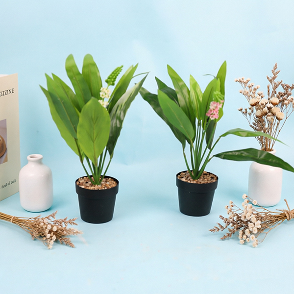 FZ-6 Mixed Artificial Flower Potted Plant Plastic Fabric