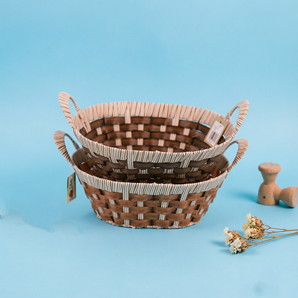 Antique Double Handle Oval Basket