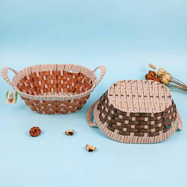 Antique Double Handle Oval Basket
