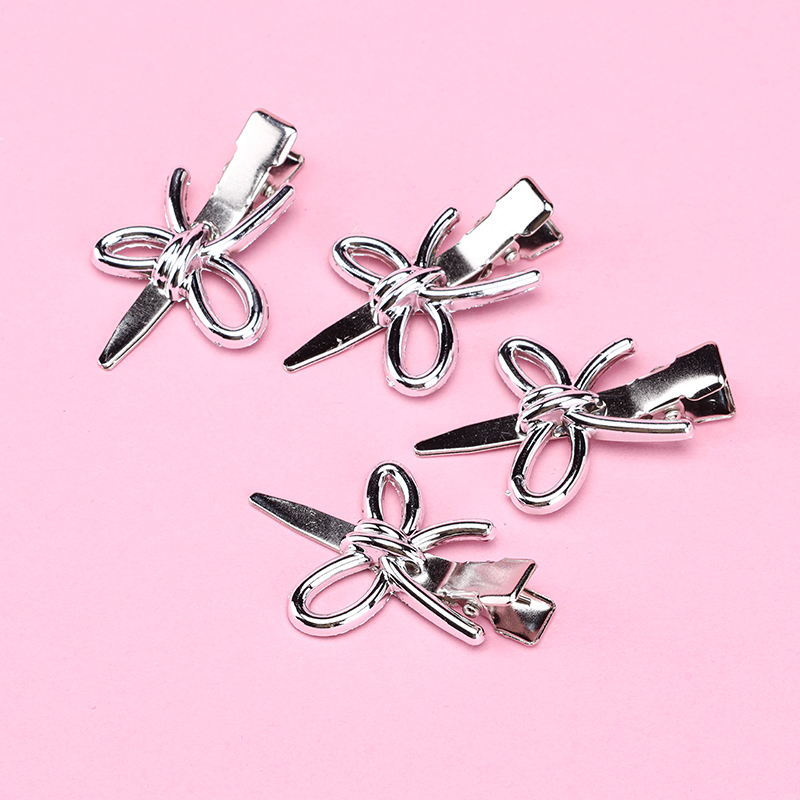 Four Bow Seamless Duckbill Hair Clip Alloy Card Pack 4010402733