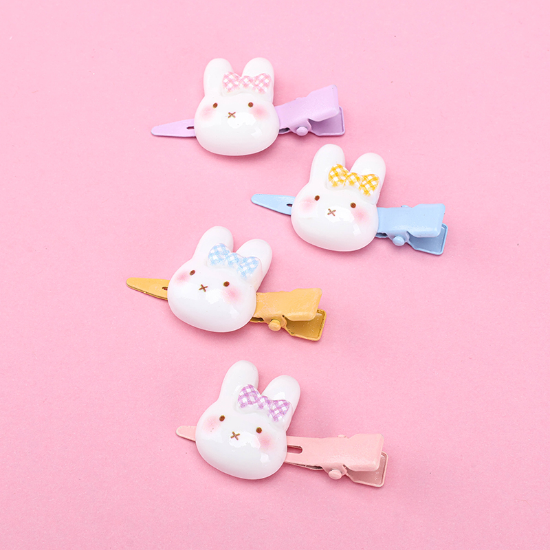 4-Piece Bow Rabbit Duckbill Clip