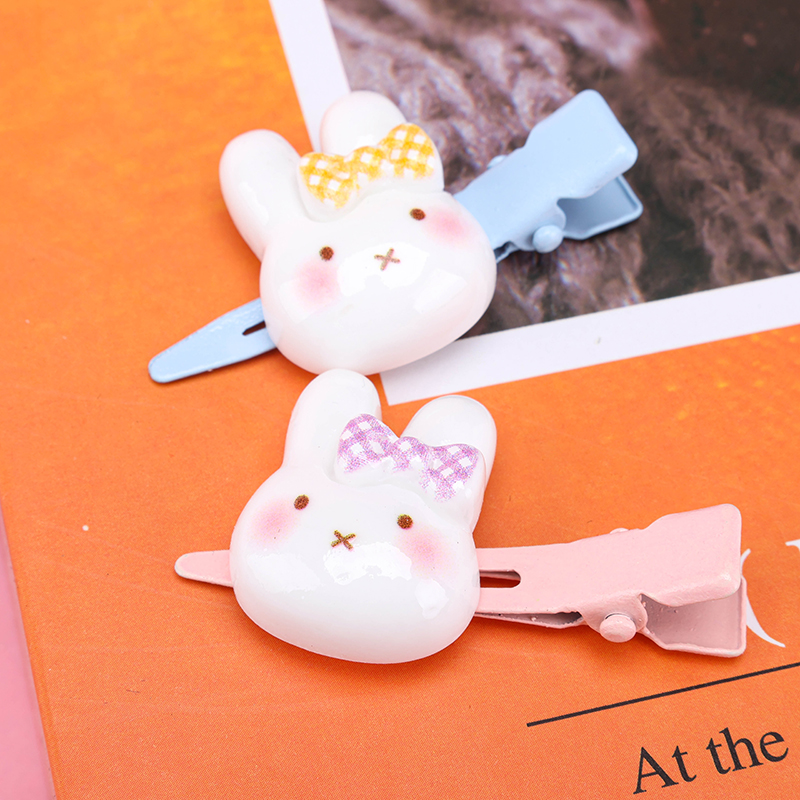 4-Piece Bow Rabbit Duckbill Clip