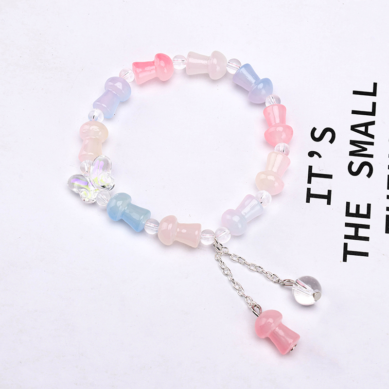 Colorful Butterfly Mushroom Bracelet