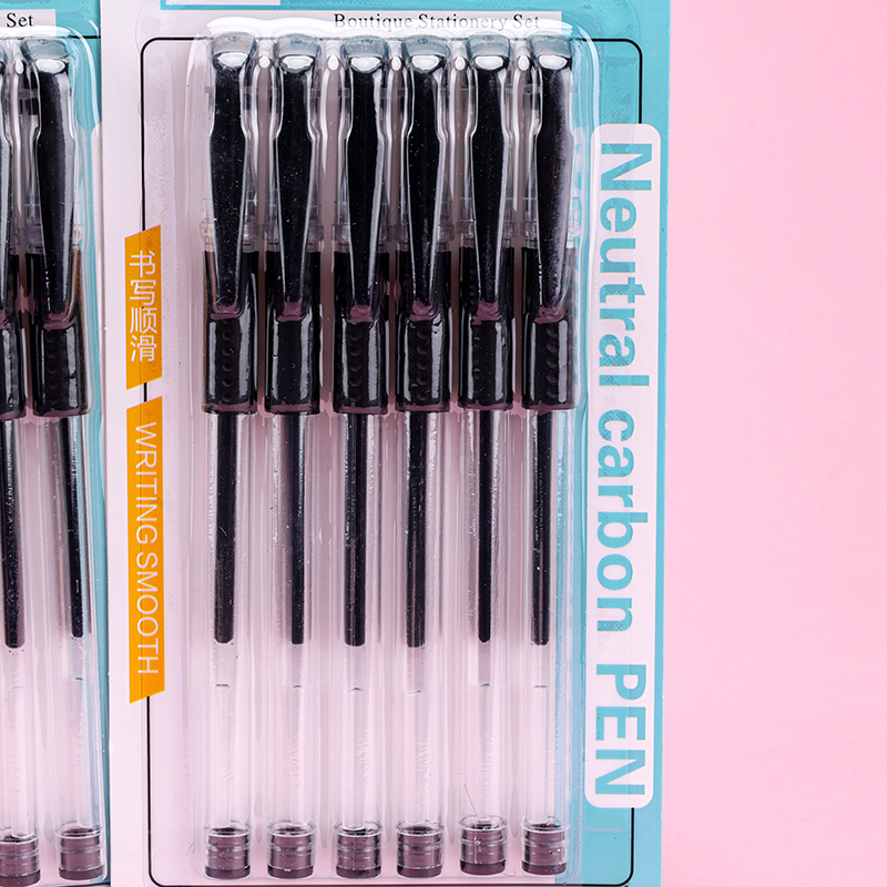 6 Pack Black Office Gel Pen