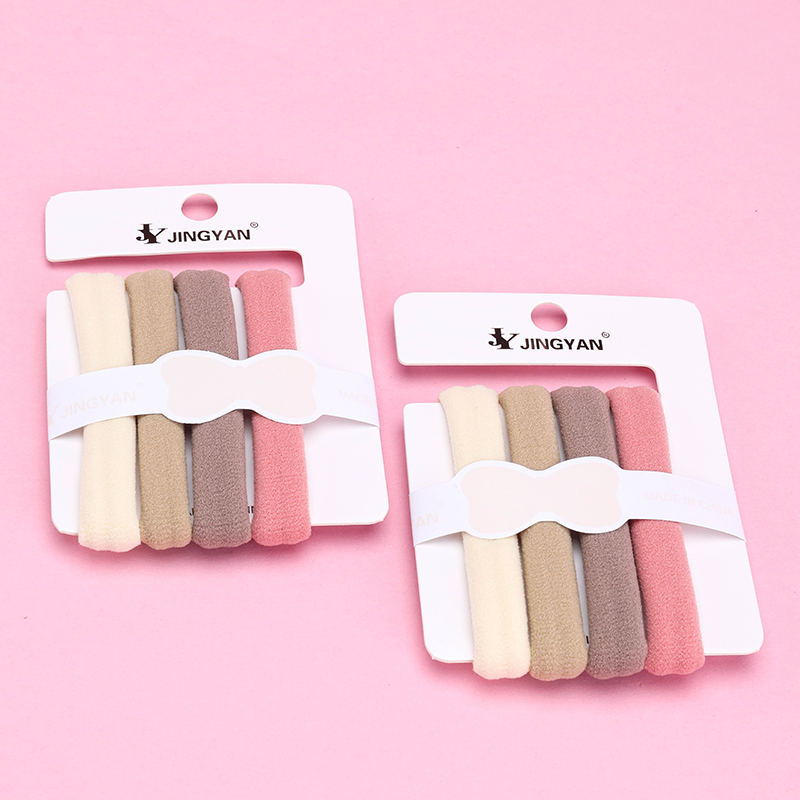 Boxed Four Wide Cotton Hair Bands