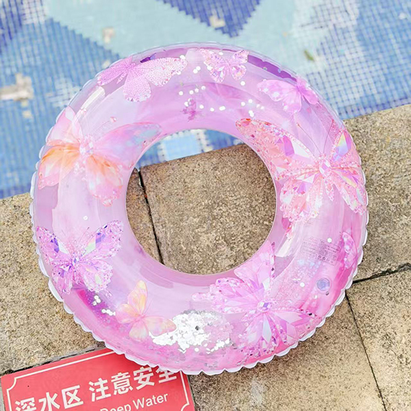 80cm Glitter Swim Ring PVC 118150008