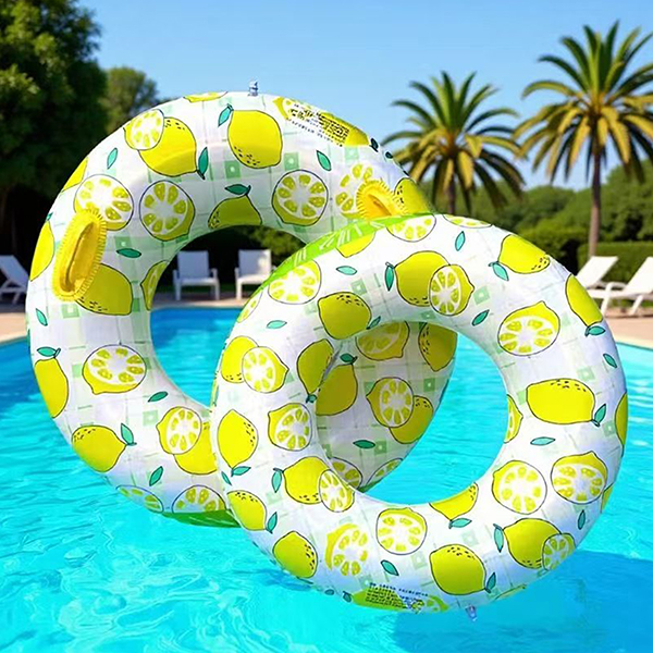 90cm PVC Fruit Swim Ring with Handles