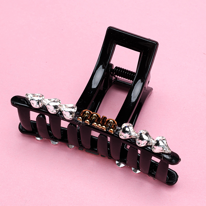 8 cm Double-Sided Letter Crystal Medium Hair Claw Clip PVC 4012000342