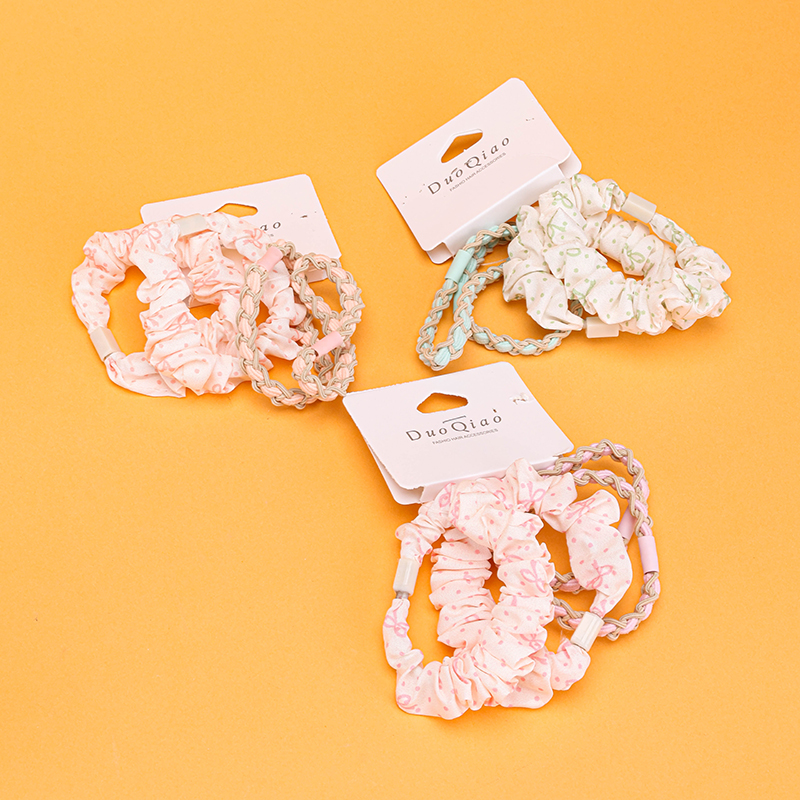 Printed Cloth Ring Elastic Hair Tie
