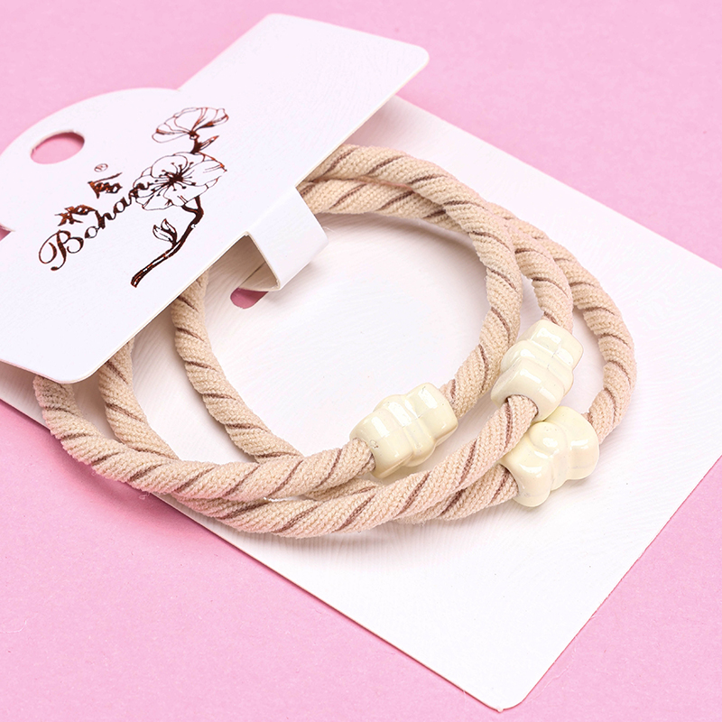 Three Curry Bow Tie Accessory Hair Ties