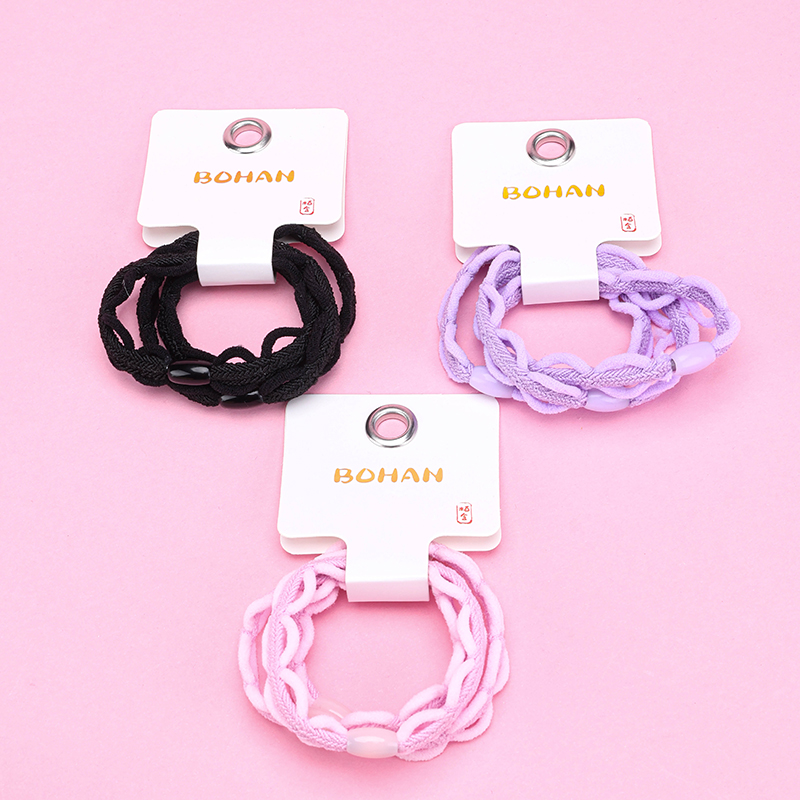 Three Colored Woven Flat Hair Bands