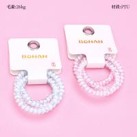 Three Color Printed Telephone Hair Ties Small