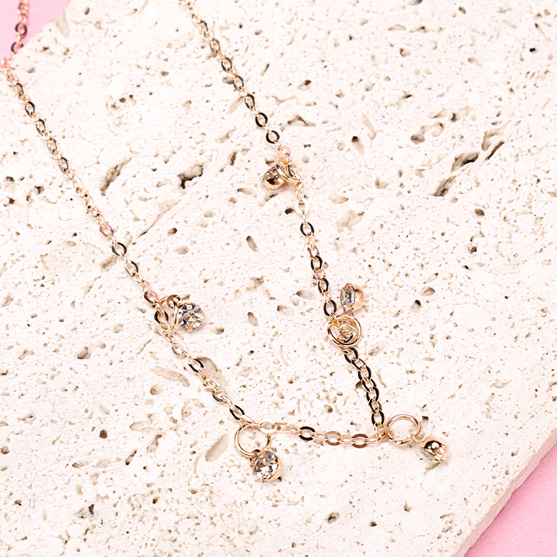 Five Simple Crystal Necklace