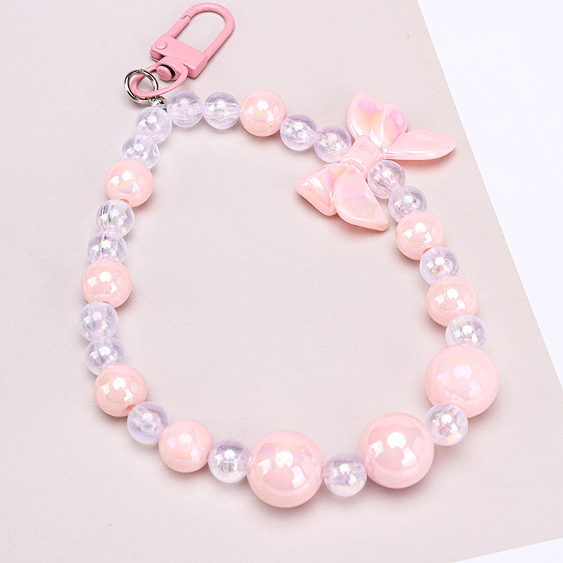 Solid Bead Bow Tie Phone Charm